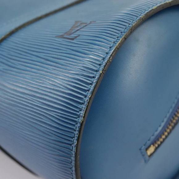 LOUIS VUITTON Epi Soufflot Hand Bag Blue M52225 LV Auth 100524 - Picture 14 of 16
